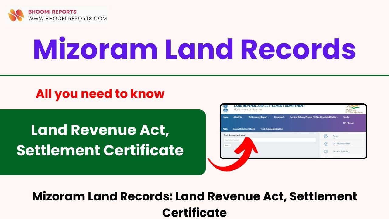 Mizoram Land Records: Land Revenue Act, Settlement Certificate